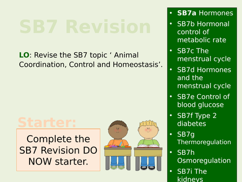 Edexcel SB7/CB7 Teacher Led Revision Lesson