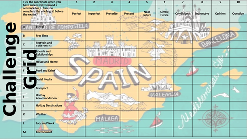 Year 11 challenge grid