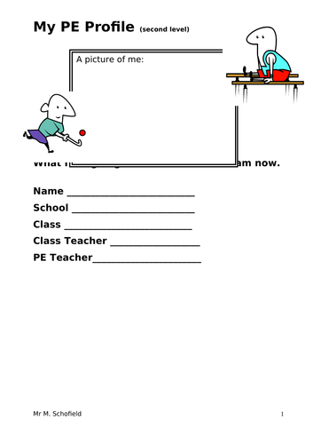 self assessment second level PE booklet for CFE