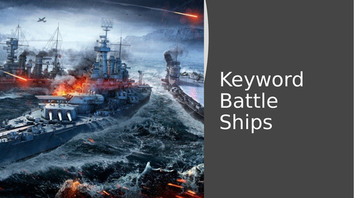 OCR J276/J277 - BattleShips Keyword Game