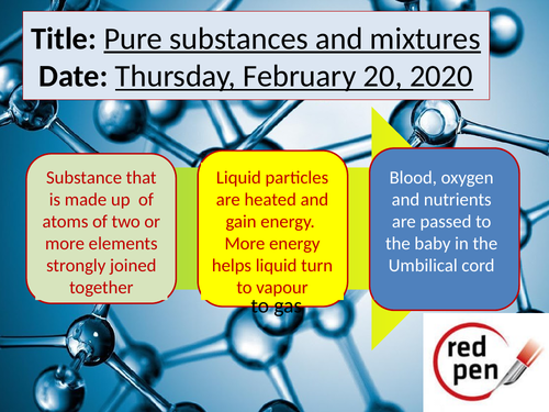 KS3 Science. Substances