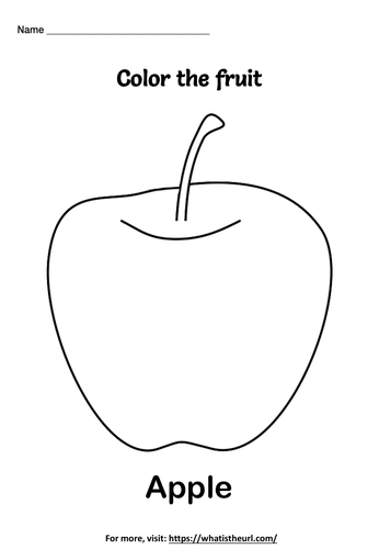 fruit coloring worksheets teaching resources