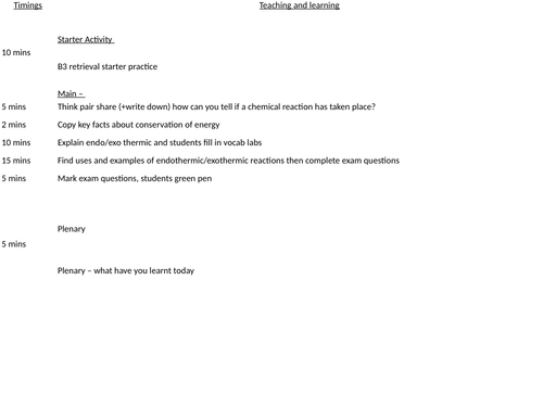 C7.1 exothermic and endothermic reactions