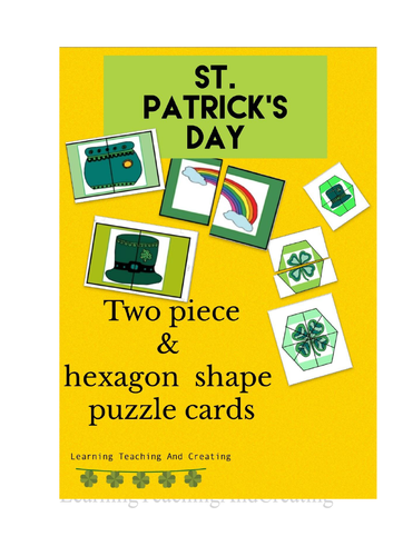 ST. PATRICK'S DAY MATCHING PUZZLE CARDS