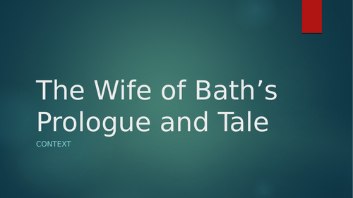 The Wife of Bath's Prologue and Tale: Context (A-Level English)