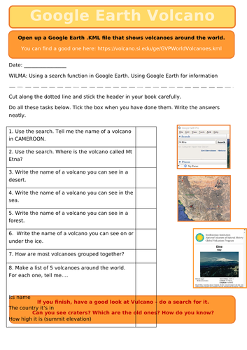 Google Earth Volcano Hunt