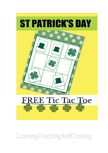 ST. PATRICKS DAY FREE TIC TAC TOE GAME