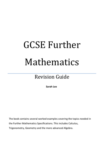 Further Maths GCSE Revision Guide