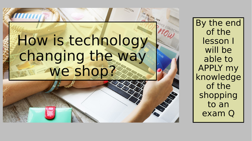 Technology changing retail screencast and follow up lesson