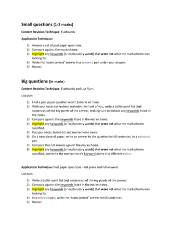 A-Level Biology Exam Revision Strategy