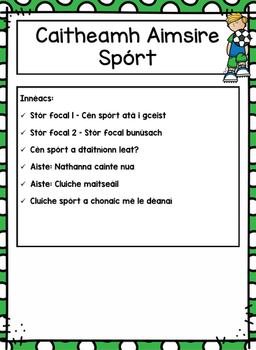 Caitheamh Aimsire Spót - Hobbies Sport