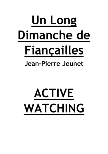 Un Long Dimanche de Fiancailles Active Watching Questions and Answers