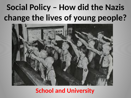 Nazi Education - schools and university