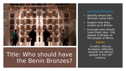 Who should have the Benin Bronzes?