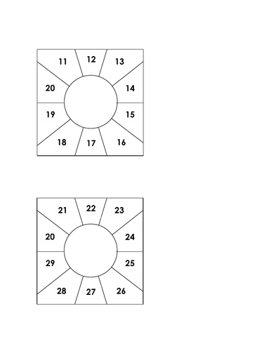11-20 and 20-29 spinner overlays - compatible with numicon spinners