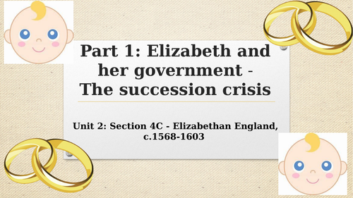 Elizabethan I and the Succession Crisis