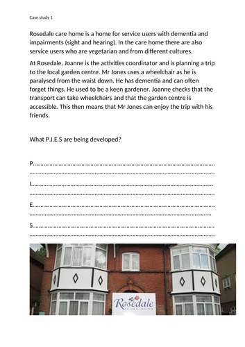 Level 1- Person Centred Care