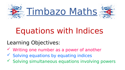 Equations with Indices