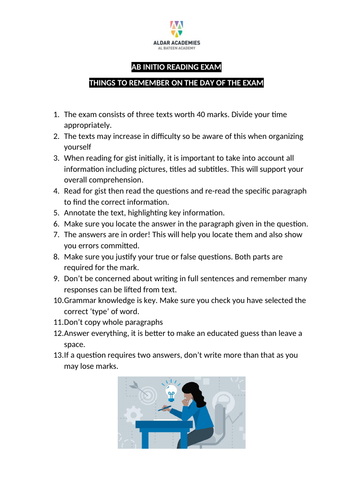 exam day strategies ib ab initio