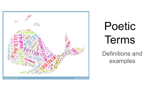 Poetic Terminology - PowerPoint | Teaching Resources