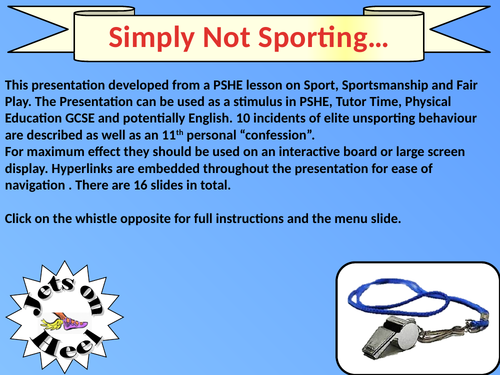 Simply Not Sporting...