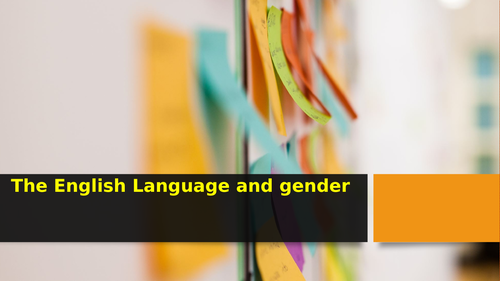 Language and gender