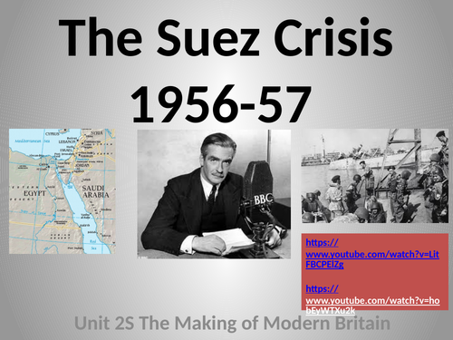 The Suez Crisis - AQA A Level History Unit 2S