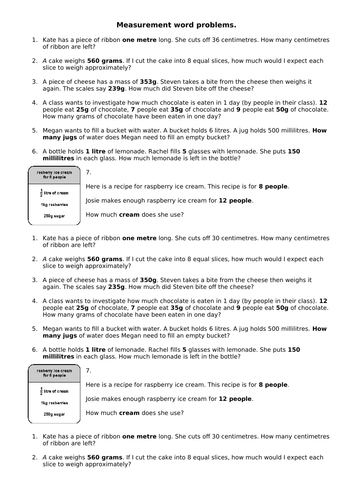 Mixed measurement problems Year 5