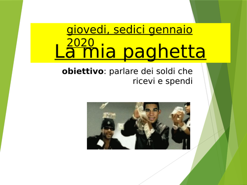 Pocket money  la mia paghetta