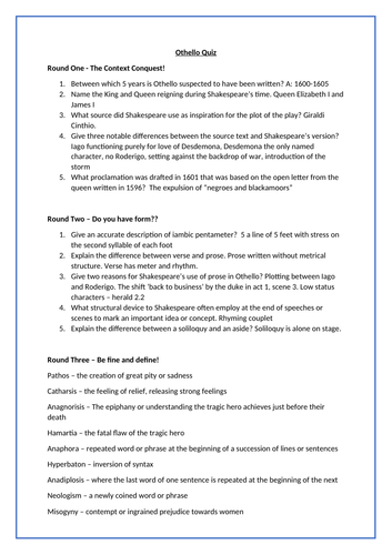 Othello argumentative essay topics picture