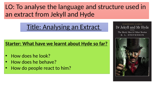 Jekyll and Hyde assessment and DIRT