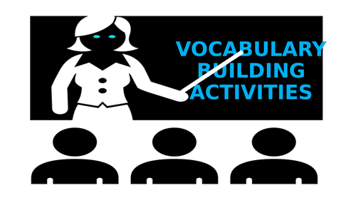 Vocabulary building starter and breather/slotter activities