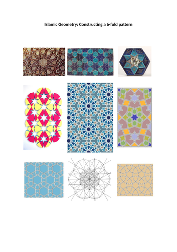 Islamic Geometry: Constructing a 6-fold pattern
