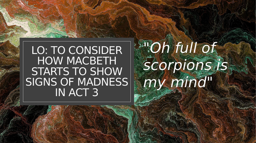 Macbeth: Act 3, Banquo's ghost