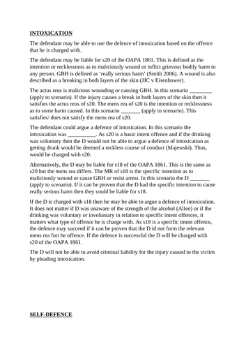 ESSAY STRUCTURE FOR LONGER MARKED ANSWERS (10/30 MARKERS)- AQA A-LEVEL LAW