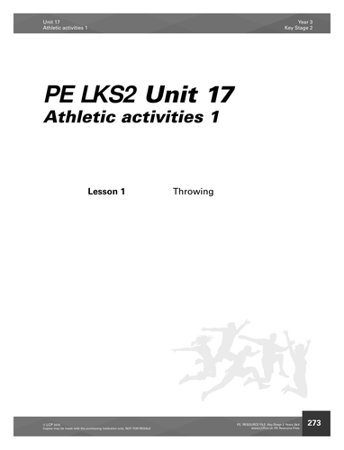 LKS2 (Year 3 and 4) PE Throwing