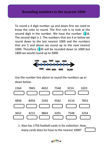 Round to the nearest 1000