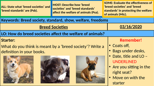 Breed Societies - BTEC Animal Care