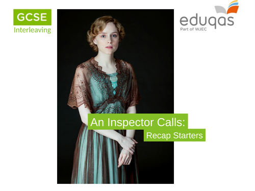 An Inspector Calls - Interleaving Starters - revision
