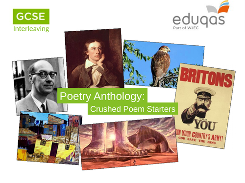 Eduqas Poetry Anthology - Crushed Poems - starters - interleaving