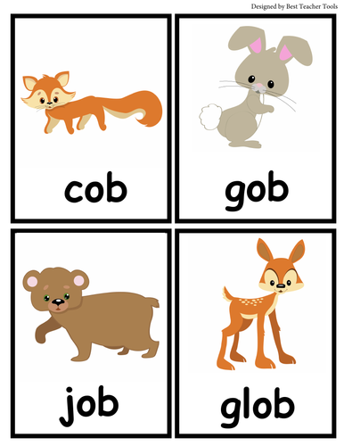Short -o- sorting game (Forest Animals)