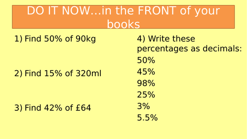 Percentage Increase and Decrease with a calculator