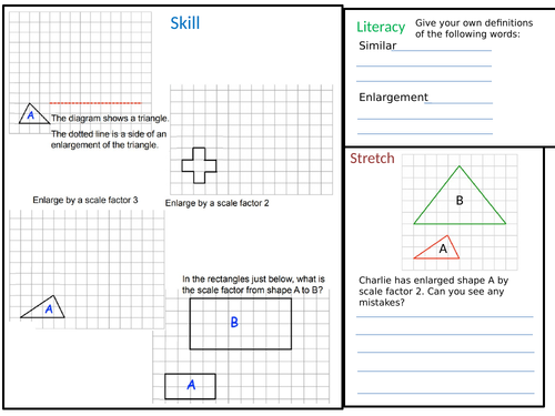 Enlargement Homework