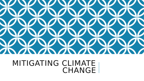 Climate Change - Mitigation and Adaptation