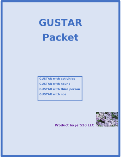 Gustar Spanish Verb Packet