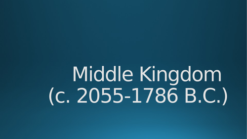 Overview of Middle Kingdom Egypt