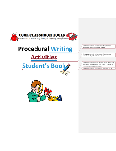 Procedural Writing for Primary Literacy and ESL Students