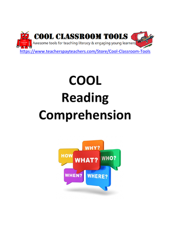 Reading Comprehension English Workbook for Primary Literacy and ESL Students