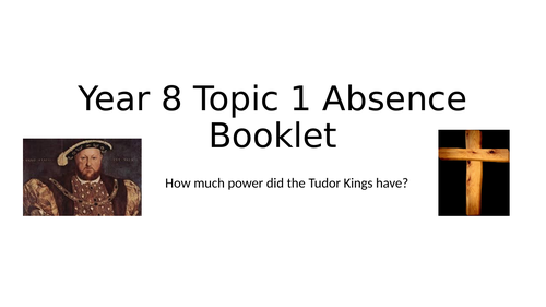 Tudor Activity Booklet for Absence