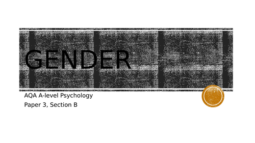 AQA Psychology - Gender topic revision